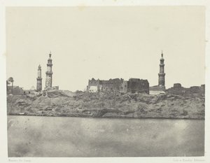 全景、上エジプト、ギルゲ、184951年、1852年印刷。 作： Maxime Du Camp