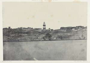 アルバム『エジプト、ヌビエ、パレスチナ、シリア』（1852年）より、64版、エスネ、オート・エジプト、Vue Générale d