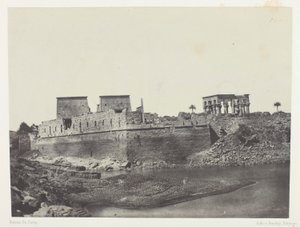 エジプト、ヌービー、パレスチナ、シリア」（1852年）より、ヌービー、フィロエ、南西の方角からの眺め（69版