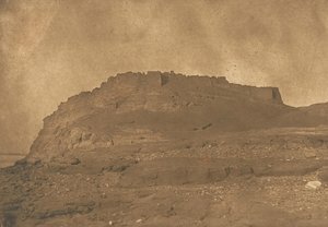 イブリーム要塞の眺め（1850年3月31日）。 作： Maxime Du Camp