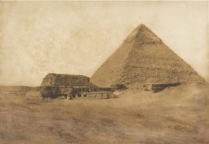 1849年12月、南東から撮影された第2ピラミッドの眺め。 作： Maxime Du Camp