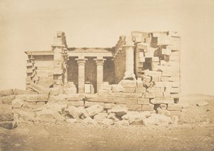 1850年4月5日、マハラッカ・ヒエラ・シカミノス寺院の眺め。 作： Maxime Du Camp