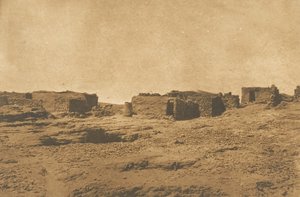 アブホル村の眺め 北回帰線、1850年4月。 作： Maxime Du Camp