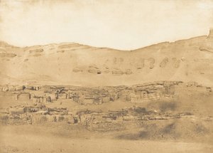 ガララの村の風景（1850年）。 作： Maxime Du Camp