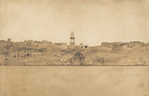 エスネ第2号の全体像、中段、1849-50年。 作： Maxime Du Camp