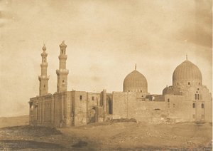 スルタン・ベスクークのモスクと墓、エル・メレク...の全景、1849年12月〜1850年1月。 作： Maxime Du Camp