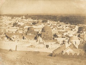 シウト墓地の全景、1849～50年。 作： Maxime Du Camp