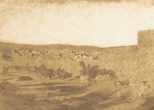 1850年8月、エルサレムの北西からの眺め。 作： Maxime Du Camp