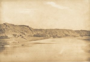 フィラエ-エルバッド村の南東からの眺め（1849-50年）。