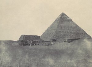 中世エジプト。チェフレンのピラミッド（1850年