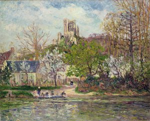 ラヴァルダンの春（トゥーレーヌ地方） 作： Maxime Emile Louis Maufra