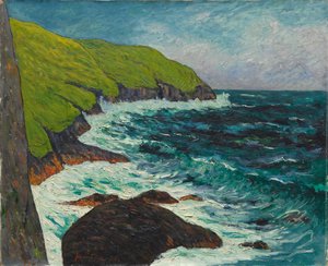 1895年、サンジャンデュドイグのベグアルフライの断崖。 作： Maxime Emile Louis Maufra