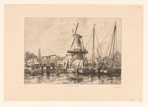 ハーレムの眺め À Haarlem (Holland) (オブジェクトのタイトル) 作： Maxime François Antoine Lalanne