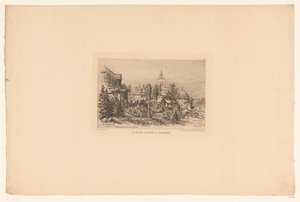 トロカデロの眺め Le palais algérien au Trocadero (オブジェクトのタイトル) 作： Maxime François Antoine Lalanne