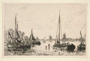 A Zaandam, Holland (オランダ、ザーンダムにて) 作： Maxime Lalanne