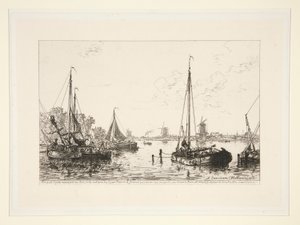 A Zaandam, Hollande (オランダ、ザーンダムにて) 作： Maxime Lalanne