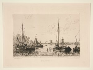 A Zaandam, Hollande (オランダ、ザーンダムにて) 作： Maxime Lalanne