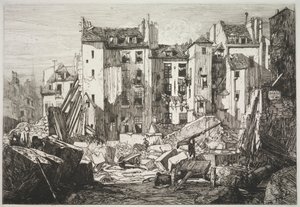 Rue des Écoles 開通のための取り壊し 作： Maxime Lalanne