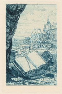 『パリの古書店主、レキュリュー父』の口絵 作： マキシム・ラランヌ