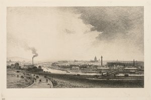 セーヌ川、1867年。 作： Maxime Lalanne
