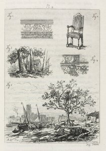 エッチングとエッチングに関する論文：プレート4、1866。 作： Maxime Lalanne