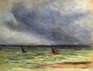 トロール船の出発;トロール船の出発、1930年から1934年 作： Maximilien Luce
