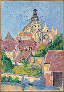 ギゾー大聖堂、フォッセオタンヌール、1897年からの眺め 作： Maximilien Luce