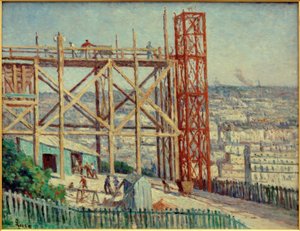 サクレクール寺院の建設 作： Maximilien Luce
