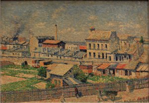 モンマルトルのダムレモン通り 作： Maximilien Luce
