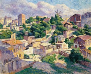 モンマルトル、パリ 作： Maximilien Luce