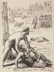 無題の政治的テーマの版画 9 点 作： Maximilien Luce