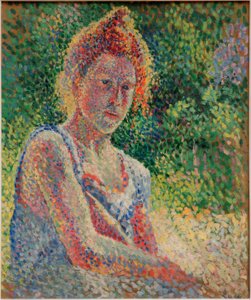 若い女性の肖像 作： Maximilien Luce