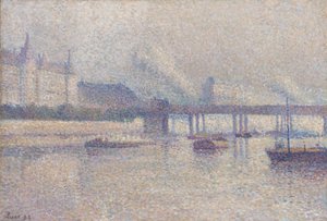 パリのセーヌ川のほとり、1893 作： Maximilien Luce