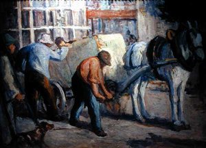 The Dray（油彩・キャンバス） 作： Maximilien Luce
