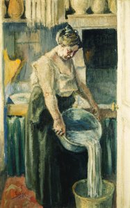 Laundress; La Blanchisseuse、 作： Maximilien Luce