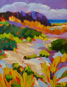 活気あふれる海岸の風景 作： Maxine Shore