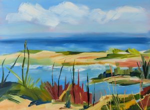 活気あふれる海岸の風景 作： Maxine Shore