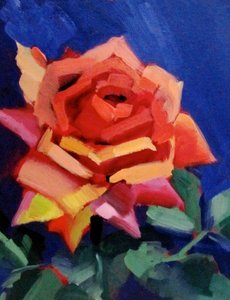 鮮やかなバラの花 作： Maxine Shore
