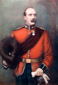AWソーンアイクロフト中佐、ソーンアイクロフト騎兵歩兵隊指揮、1902年。 作： Mayall