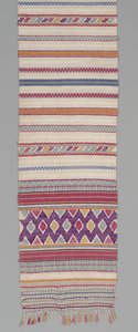 儀式用の布、c.1905-35（綿と絹） 作： Mayan Mayan