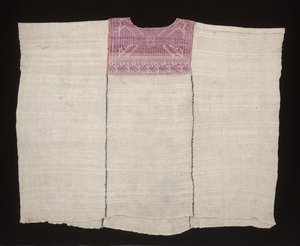 Cofradia huipil、おそらく1875年頃（綿、絹 作： Mayan Mayan