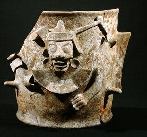 香炉 グアテマラ、イキシムチェ出土 後古典期（900～1521）（土器） 作： Mayan Mayan