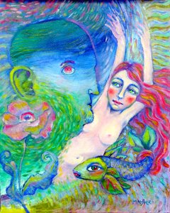 無関心、2021年3月（油絵）