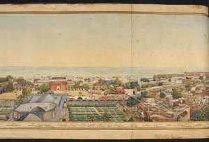 デリーのパノラマのセクション 作： Mazar or Mazhar Ali Khan