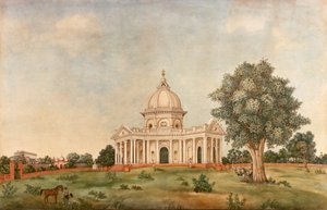 聖ジェームズ教会の外観、デリー、1836年頃（水彩） 作： Mazhar Ali Khan