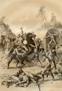 ブスレンジャーに襲われたゴールド・エスコート（オーストラリア、1879年