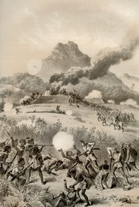 マオリの堡塁を奪う、マオリ戦争、1845年～1873年 1879年 作： McFarlane and Erskine