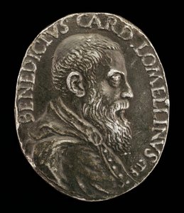 ジェノバのベネデット・ロメリーニ（1517-1579）、1565年枢機卿［obverse］。 作： Medallist T.R.