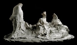 庭での会話 彫刻家：メダルド・ロッソ（1858-1928） Barzio, Museo Medardo Rosso 作： Medardo Rosso