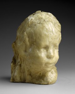 子供の頭（ユダヤ人の少年）、1892年頃（ワックスと石膏） 作： Medardo Rosso